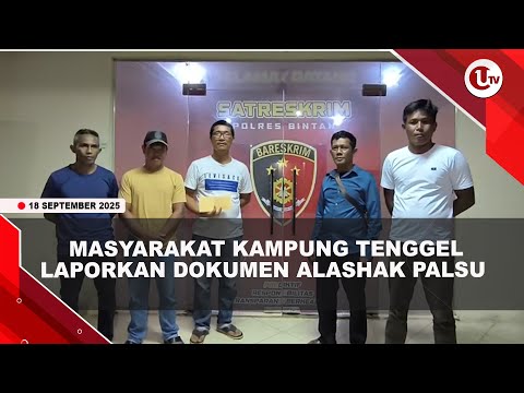 MASYARAKAT KAMPUNG TENGGEL LAPORKAN MASALAH LAHAN KE POLRES BINTAN | U-NEWS