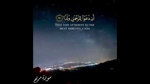 وقالوا اتخذ الرحمن ولدا  || القارئ احمد النفيس