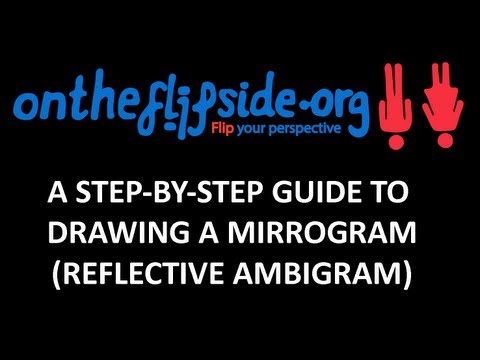Ambigramma Tutorial (Mirrogram)