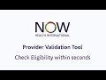 Medical Provider Validation Tool  - Explainer Video