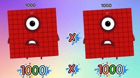 BIG NUMBERBLOCKS MULTIPLICATION | LEARN TO MULTIPLY GIANT NUMBERS | hello george