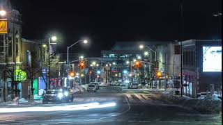 Thunder Bay | Downtown | Night Timelapse 4K