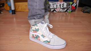 Vans Sk8 High Flower - On Feet
