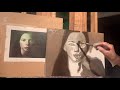 Tutorial how to paint monochromatic portrait painting in oils part 1