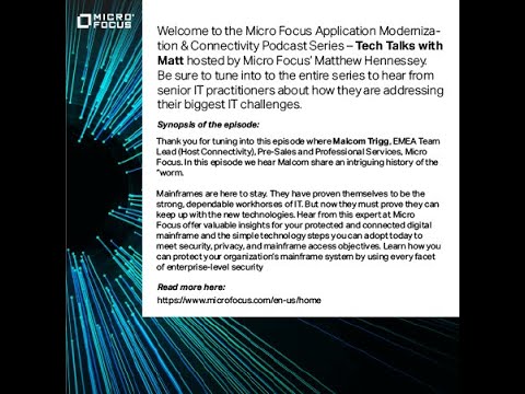 Micro Focus AMC Podcast Episode 2 - YouTube
