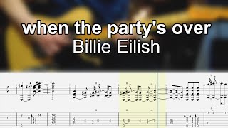 when the party's over - Billie Eilish (Guitar Lesson)