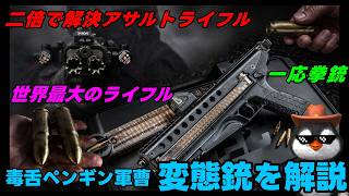【ゆっくり解説】世界の変態銃「.905口径ライフル」「Gilboa DBR SNAKE」「KelTec P50」を毒舌先任軍曹が解説【軍事解説】