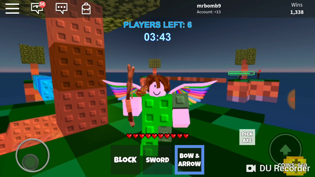 roblox skywars comsegui uma armadura youtube