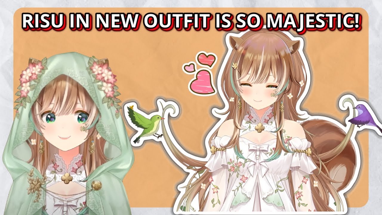 Risu New Outfit Reveal Are So Majestic! | Ayunda Risu 【Hololive ...