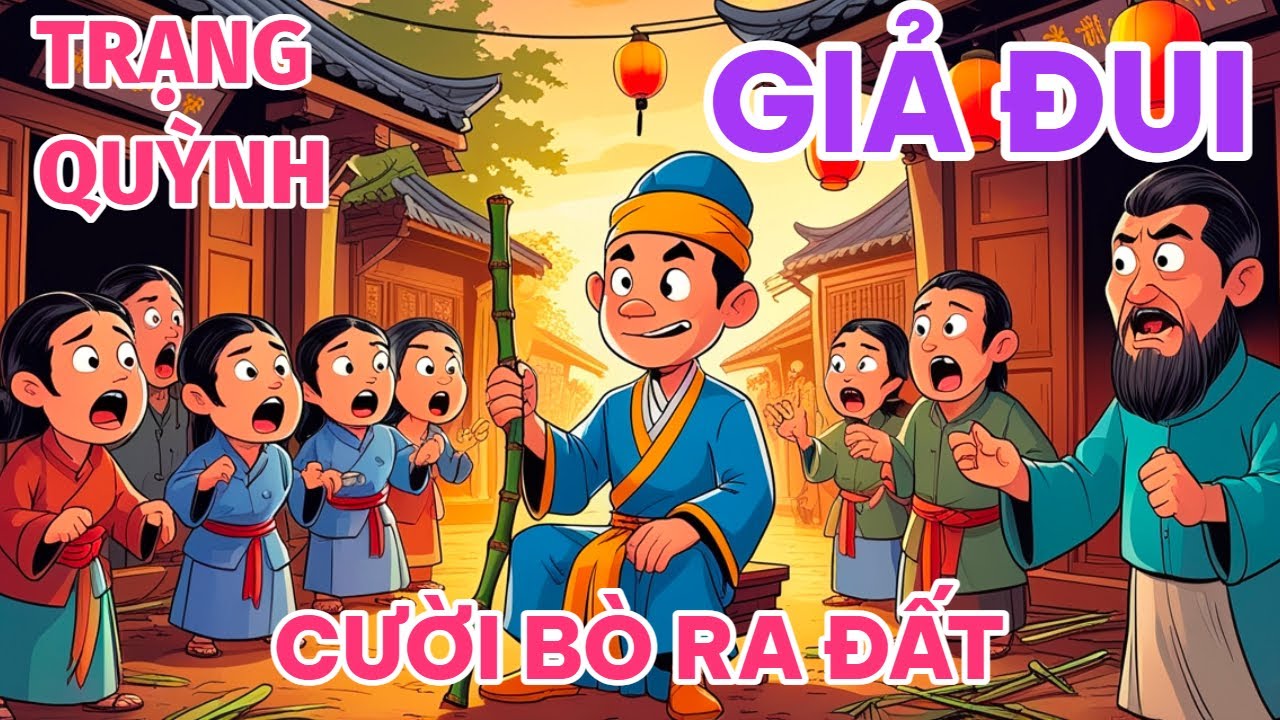 TRẠNG QUỲNH GIẢ ĐUI XÉT XỬ, Cười bò ra đất, trí khôn ngoan của Trạng, Không Nhìn Mà Thấy, Cười sặc