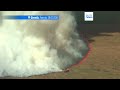 Los fuegos de Francia y España se estabilizan y los evacuados regresan
