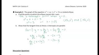 3.7 Implicit Functions: Example 2