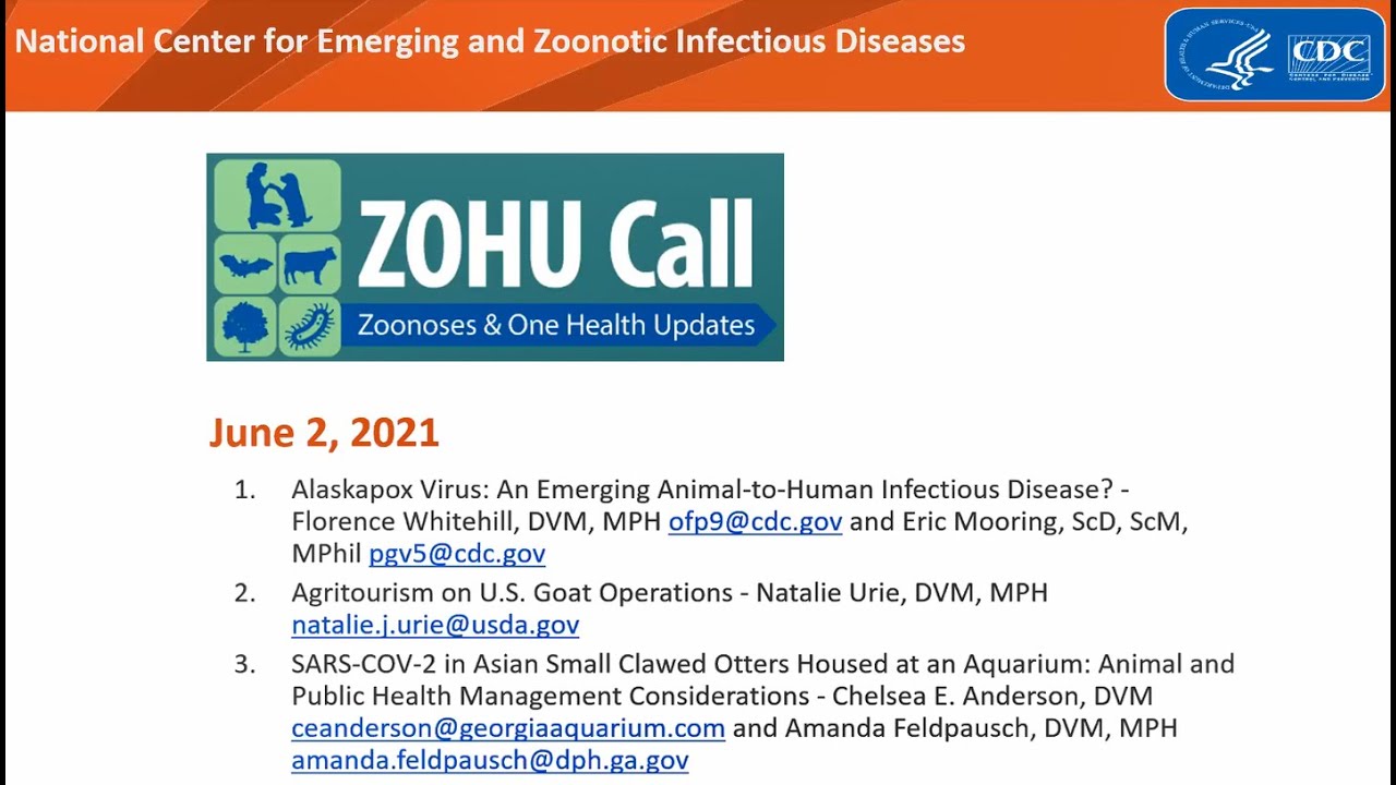 CDC ZOHU Call June 2, 2021