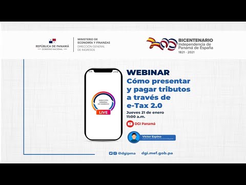 Webinar: Cómo presentar y pagar tributos a través del e-Tax 2.0