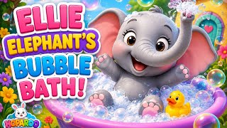 Ellie Elephant's Bubble Bath 🫧🐘 | Fun Bath Song for Kids | Nursery Rhymes | HOPAROO KIDS