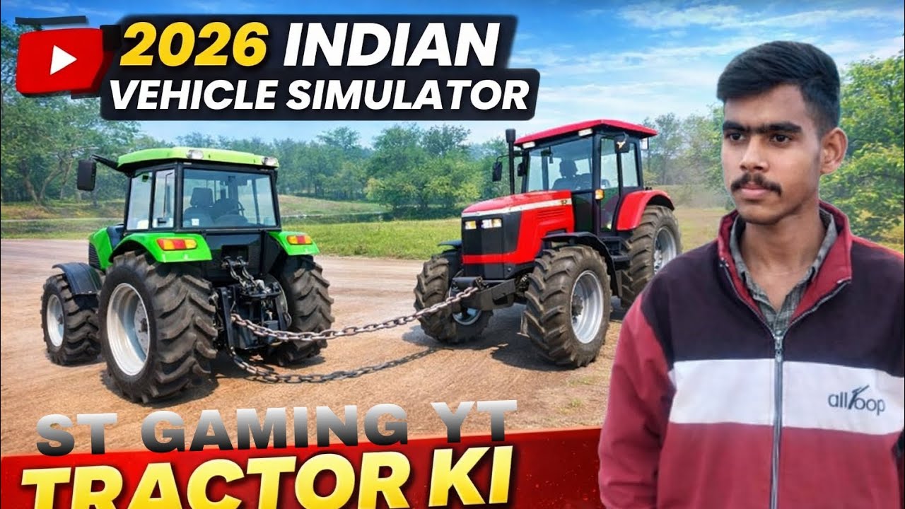 Touching New Gaming Video ! Indian Vehicle Simulator ! Swaraj vs John Deere ! 2026 new gaming video