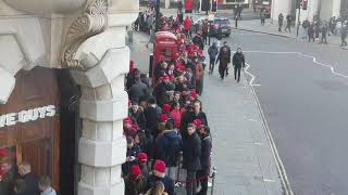 Five Guys St Paul's  Opening . Mad Queues and frantic workerz.