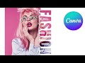 How to design poster in Canva with transparent text | IMAGE inside TEXT