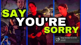 Officer apologizes after making a mistake