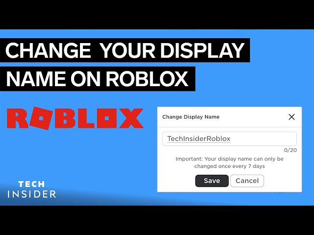 How to Change Your Display Name in Roblox