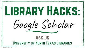 Library Hacks  Google Scholar