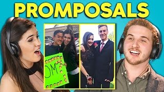 teens react to promposals 2017