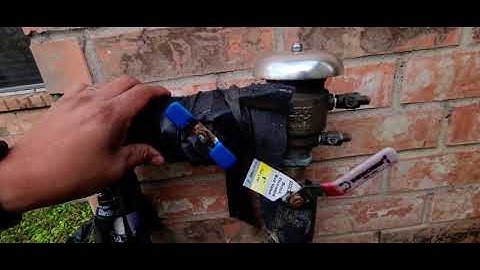 Sprinkler System Backflow Preventer PVB Winterizing