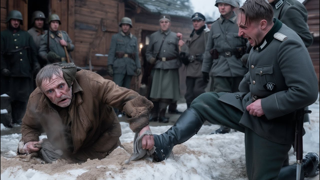 Немцы заставили слепого чистить им сапоги у штаба. Он не видел лиц — но запомнил шаги.