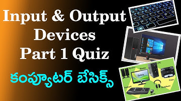 Input & Output Devices of Computer Part 1 | Computer Awareness Quiz | IBPS RRB Clerk, IBPS RRB PO