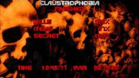 DOOM 2 - Doom Zero (Map 7: Claustrophobia):  Ultra Violence 100%