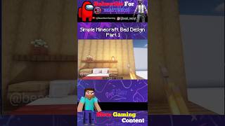 Simple Minecraft Bed Design Pt. 1