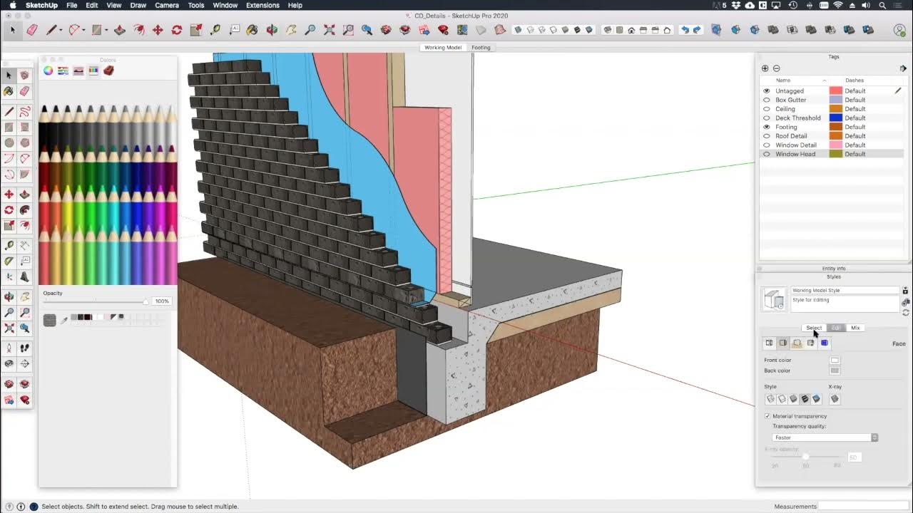 How to Build Standalone 3D construction details in SketchUp YouTube