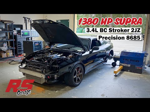 3.4L BC Stroker 2JZ with VVTI Makes 1300HP on the Hub Dyno | RS Garage