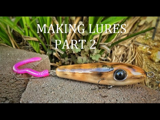How to make topwater lures : Part 2( tail weight, eyes, sealing bait) 