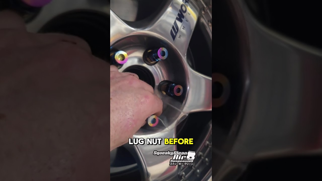 How to protect your titanium lug nuts or any nuts.  Try this trick.