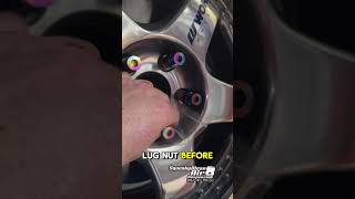 How to protect your titanium lug nuts or any nuts.  Try this trick.