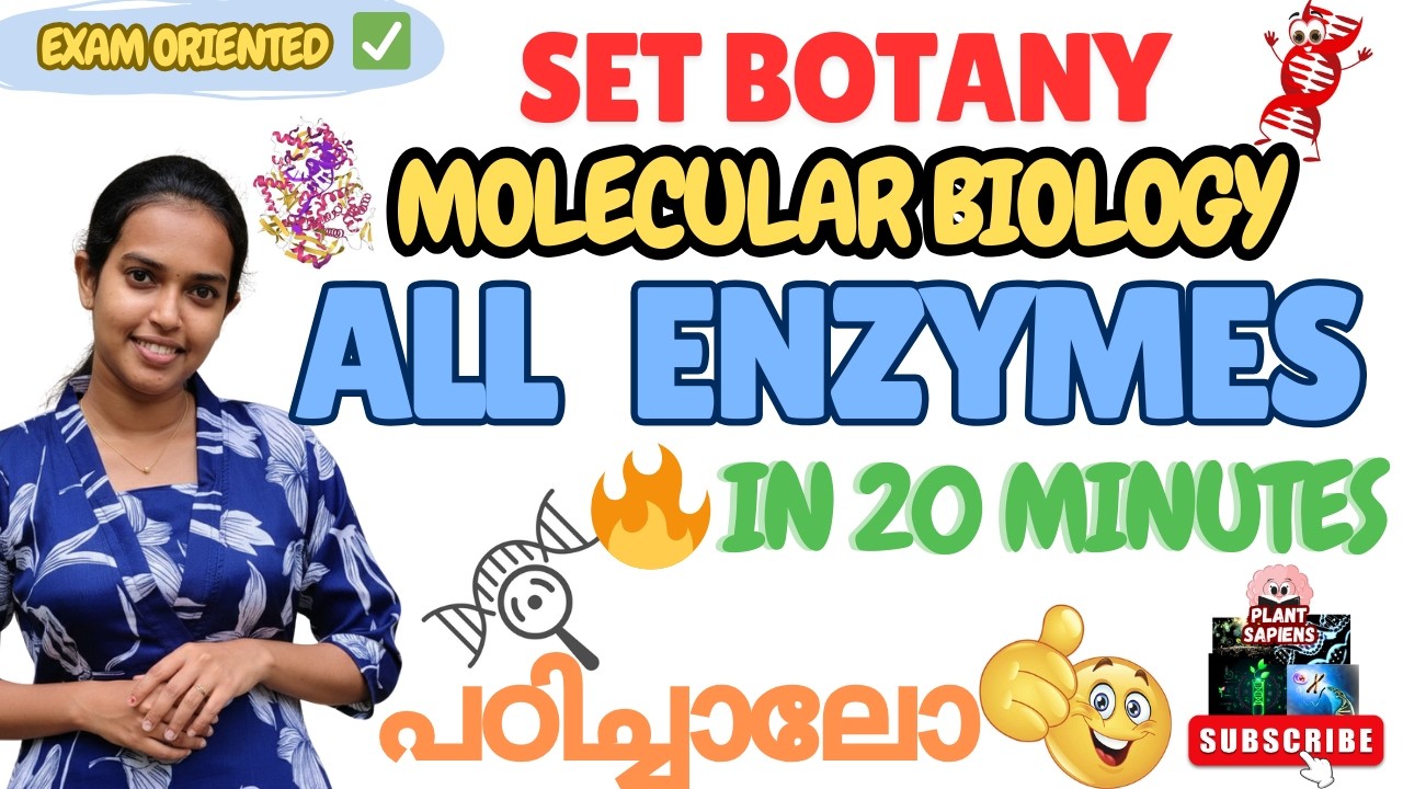 Molecular Biology in a Nutshell – Capsule Notes on All Important Enzymes| SET Botany oriented|
