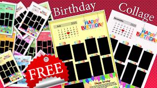 Customize Photo Frame PSD For Birthday || with Calendar 2025 Free Download screenshot 4