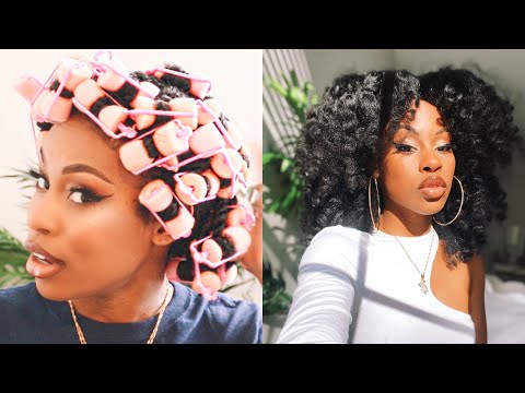 Rollers On Natural Hair