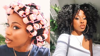 Rollers On Natural Hair