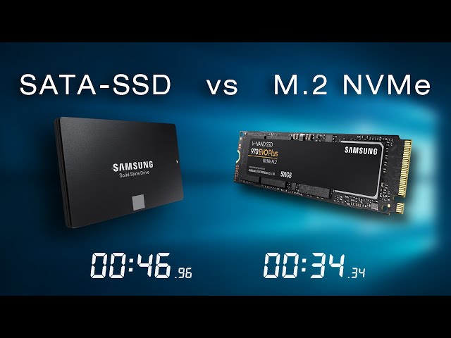 Samsung 860 EVO SSD vs 970 EVO M.2 NVMe - YouTube