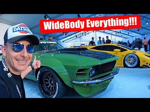 日本のワークスフェンダーがアメリカで大人気 アメ車からスーパーカーまで日本的改造が今熱い Everything Is Widebody Sema Show Youtube