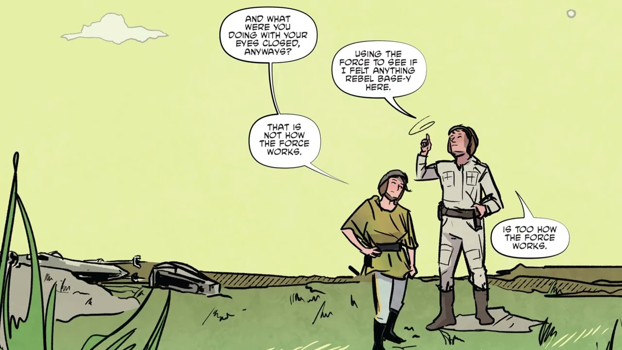 Typical Disney Star Wars Writing In One Image