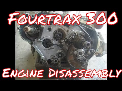 Honda Fourtrax 300 engine disassembly - YouTube