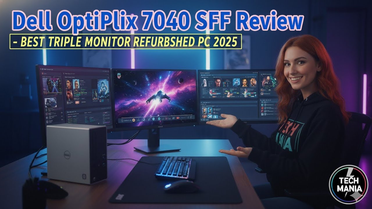 Dell OptiPlex 7040 SFF Review - Best Triple Monitor Refurbished PC 2025 | Tech Mania