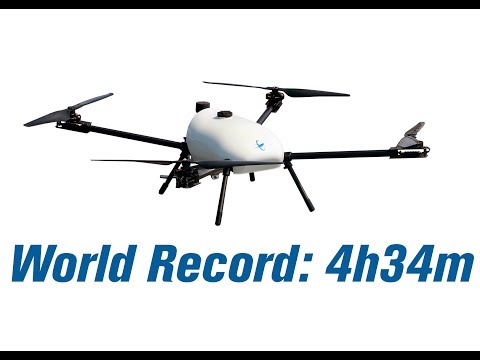 World Record Endurance Multirotor Flight - 4 hours 34 minutes - Skyfront Tailwind | Hybrid Drone