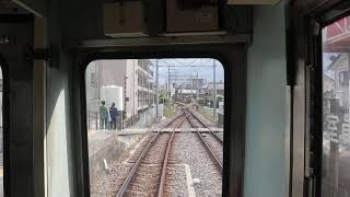 豊橋鉄道渥美線1800系(元東京急行電鉄7200系)   走行動画