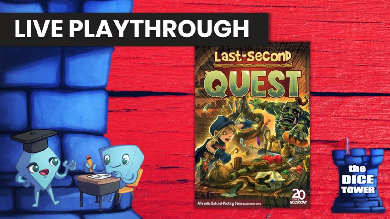 LIVE Play Through - Last-Second Quest Board Game (with Stella & Tarrant ...
