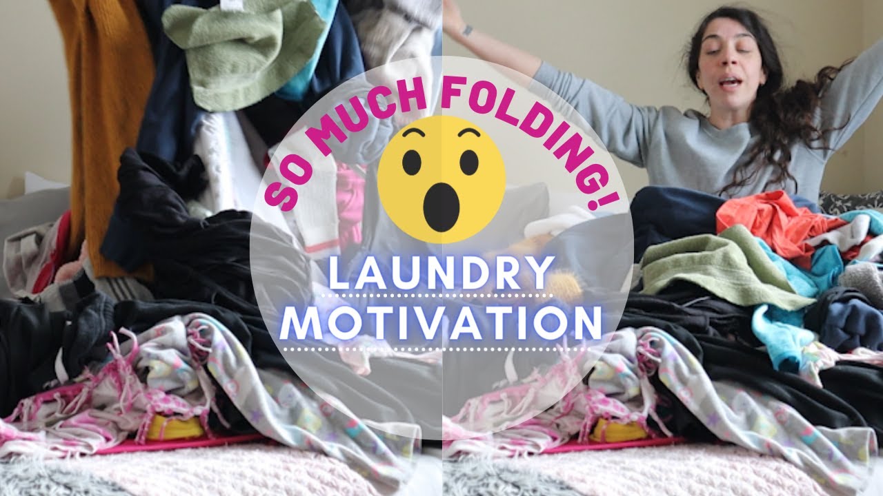 Folding Laundry | Getting caught up before spring cleaning 2021 | Clean with me | LAUNDRY MOTIVATION