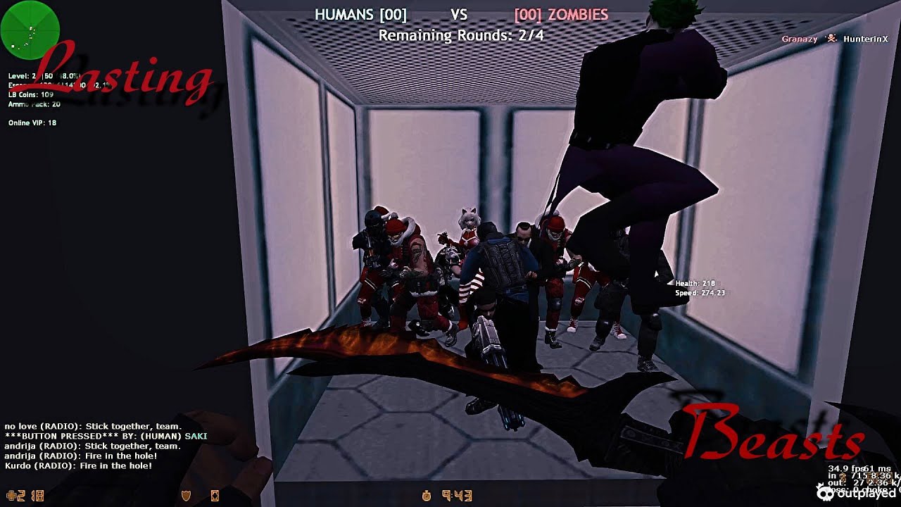 [LB] Lasting Beasts | Zombie Escape | BOSS FIGHT map ze_confirmation